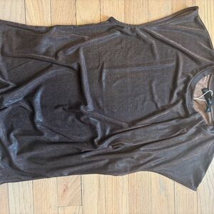 Mango Metallic Brown Top